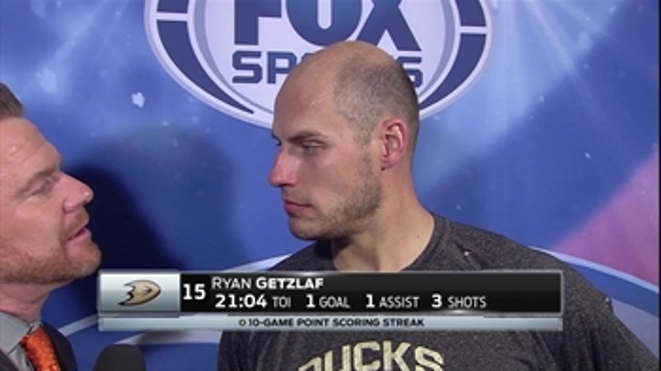 Ryan Getzlaf in the midst of a 10-game points streak