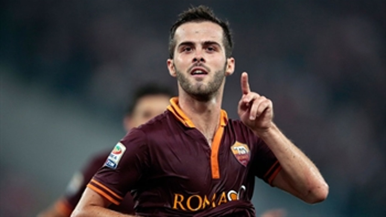 Pjanic scores from distance to pull one back for Roma