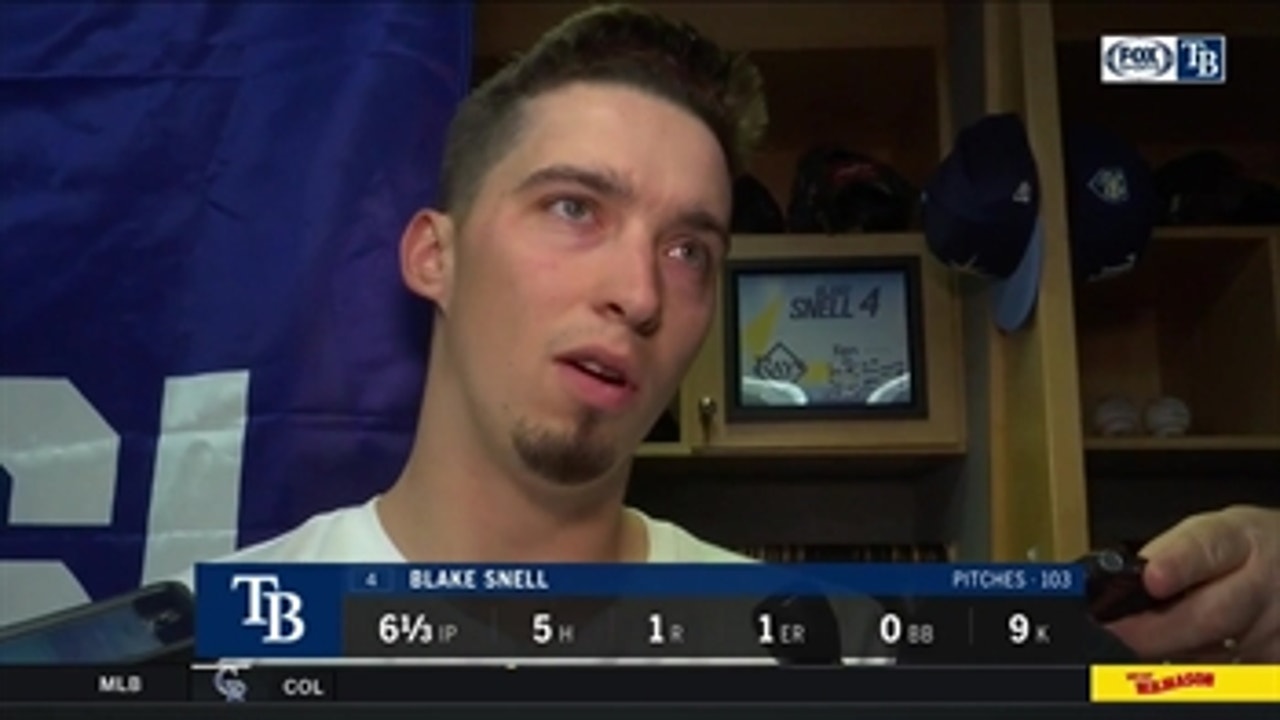 Blake Snell pitching with confidence