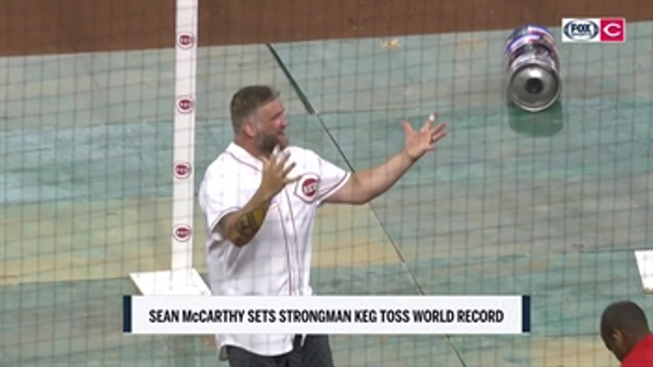 Cincinnati Strongman Sean McCarthy sets new keg toss world record