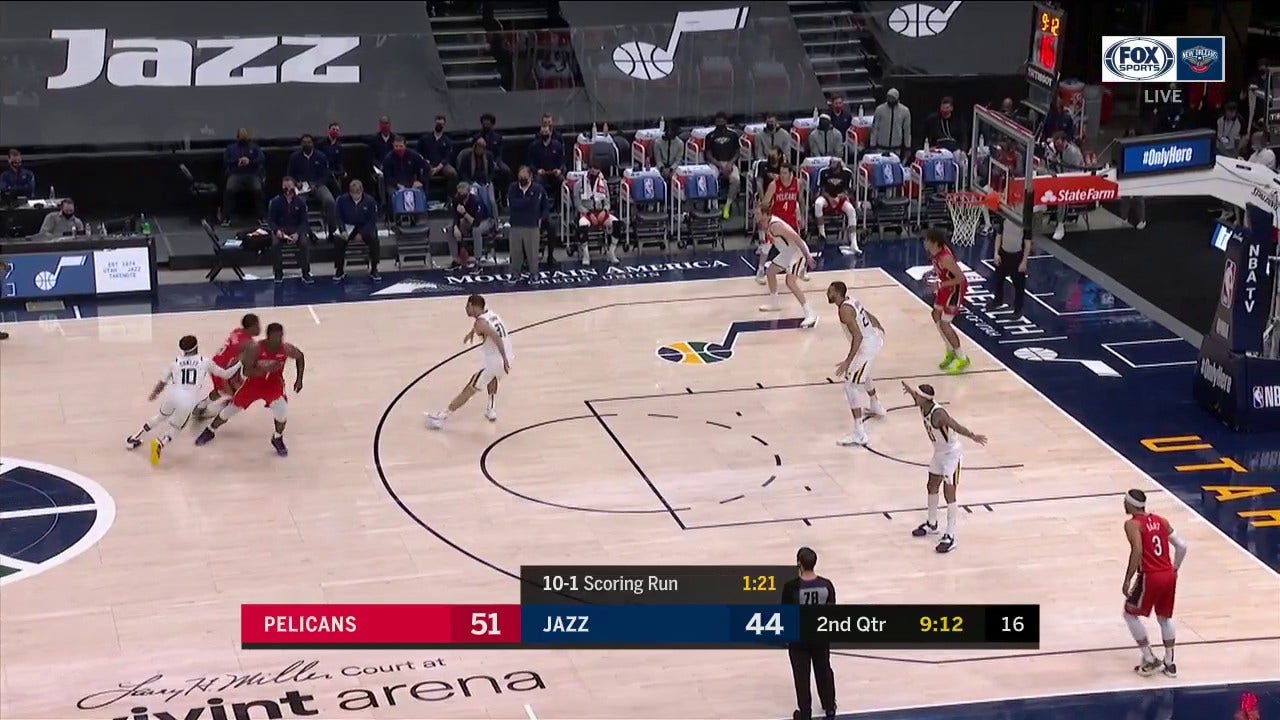 HIGHLIGHTS: Zion bullies Gobert to the basket for And-1
