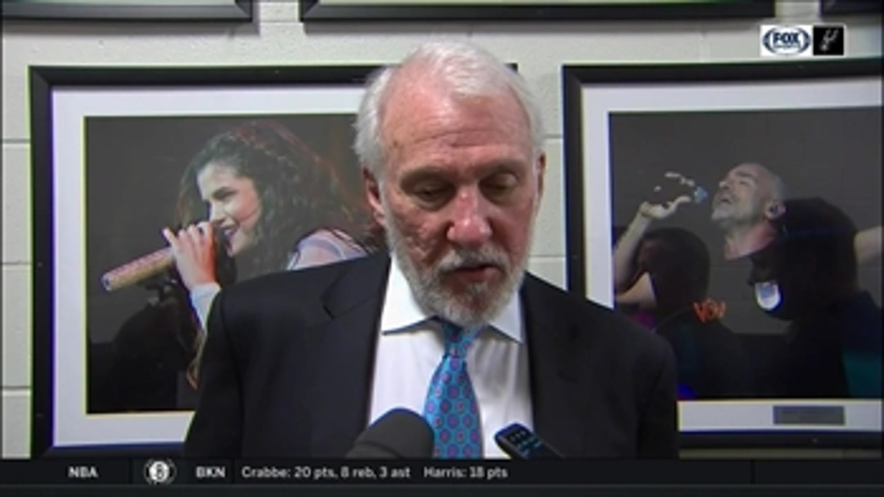Classic Pop after the 100-95 win in Brooklyn