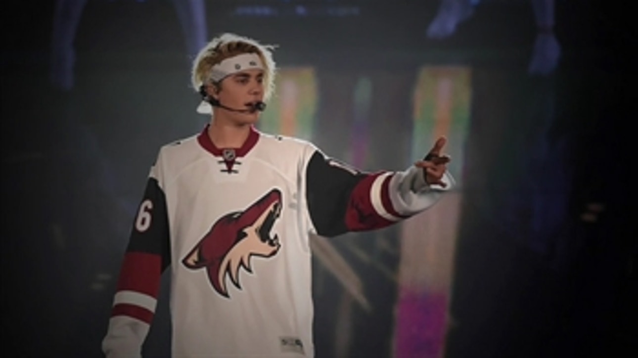 Now dressing as Max Domi: Justin Bieber