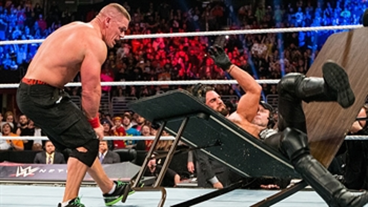 John Cena vs. Seth Rollins - Tables Match: WWE TLC 2014 (Full Match)