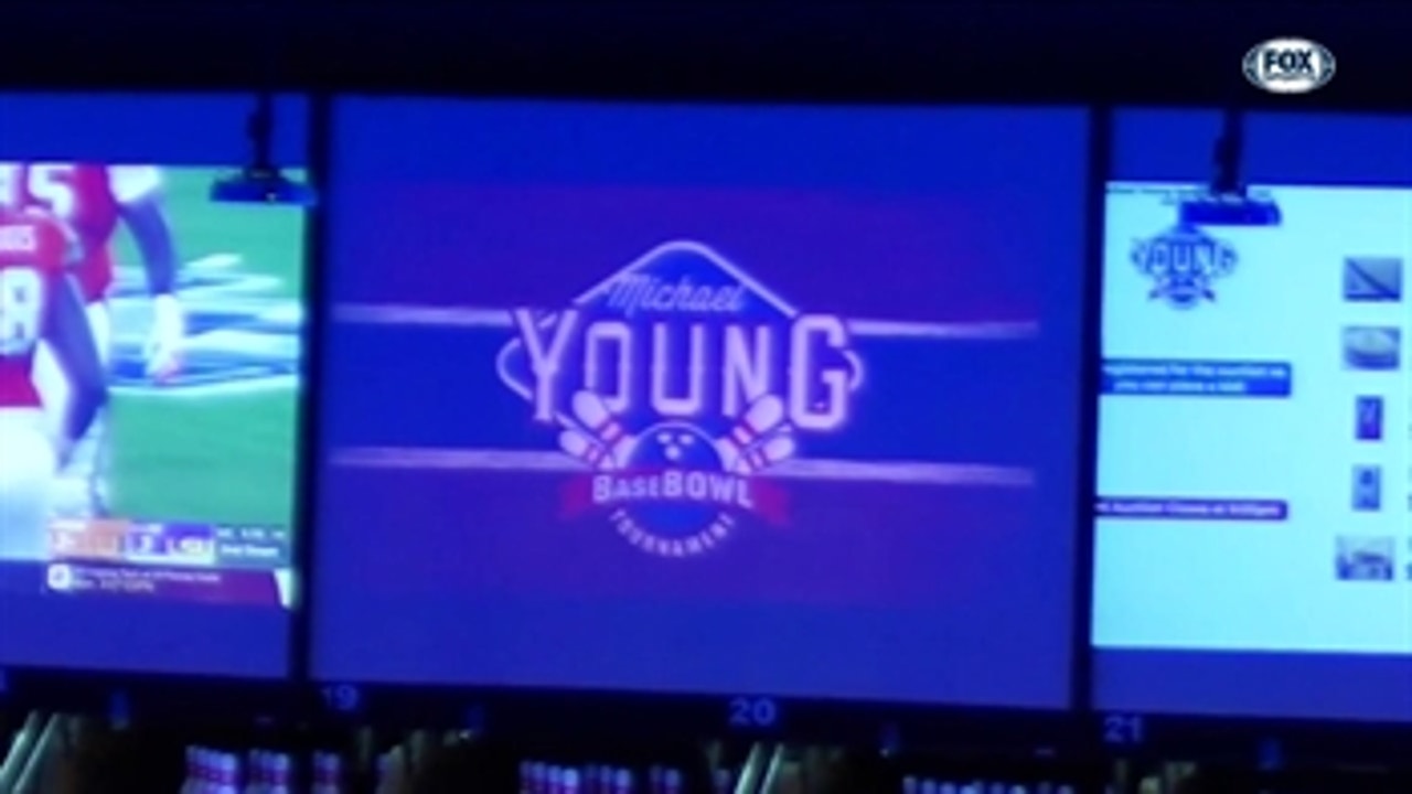 Michael Young BaseBOWL Tournament ' Rangers Insider