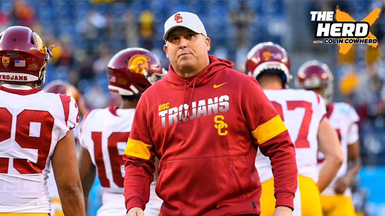 "USC needs to go big and call Doug Pederson" — Colin Cowherd reacts to Trojans firing Clay Helton I THE HERD
