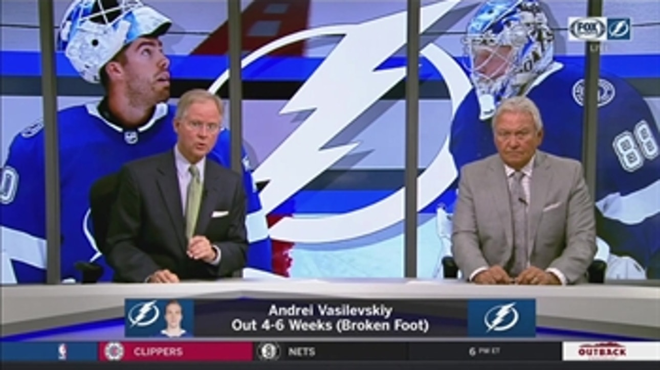 What do the Lightning do with star goalie Andrei Vasilevskiy on the shelf?