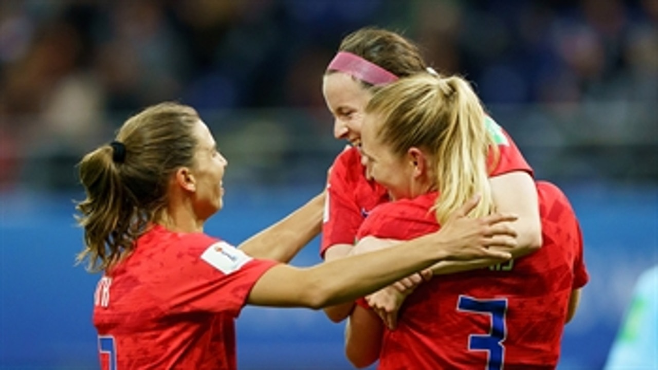Sam Mewis scores her first ever FIFA Women's World Cup™ goal in her debut