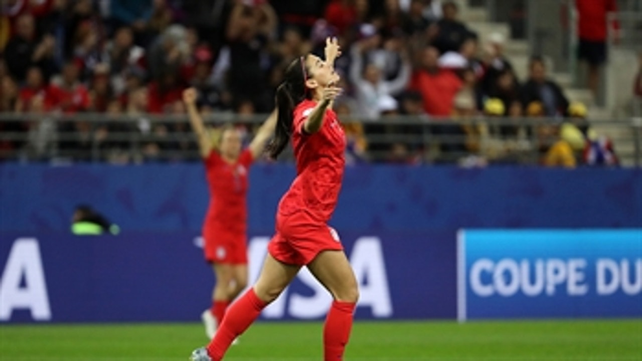 Alex Morgan caps a perfect hat trick in the 2019 FIFA Women's World Cup
