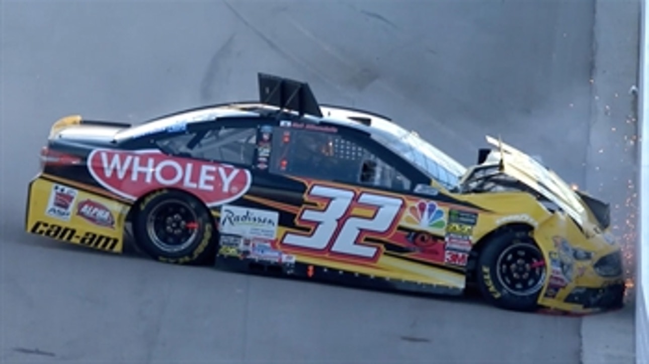 Matt DiBenedetto slams into the inside wall | 2018 TEXAS