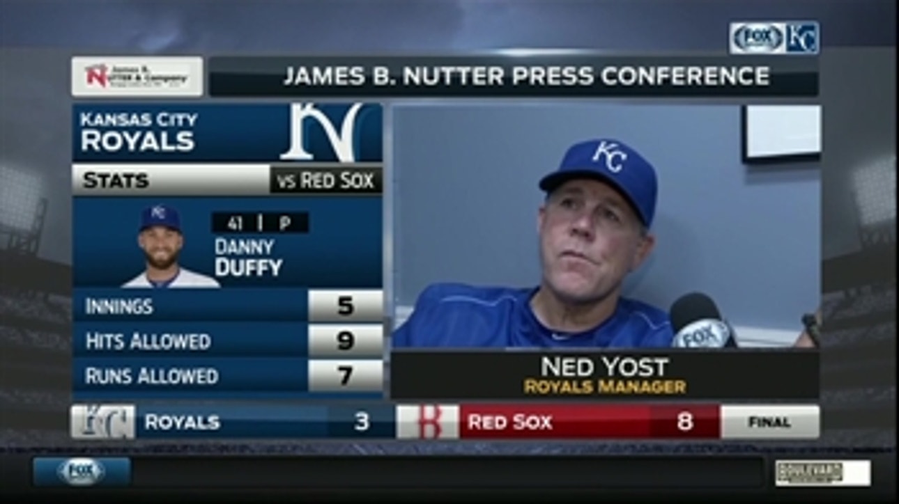 Ned Yost reacts after Royals' 8-3 loss