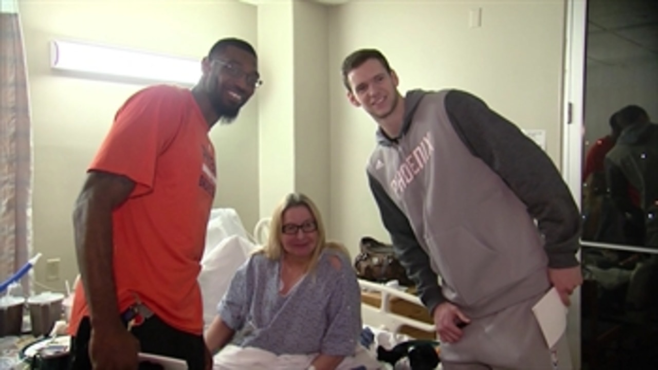 Suns visit St. Luke's Medical Center