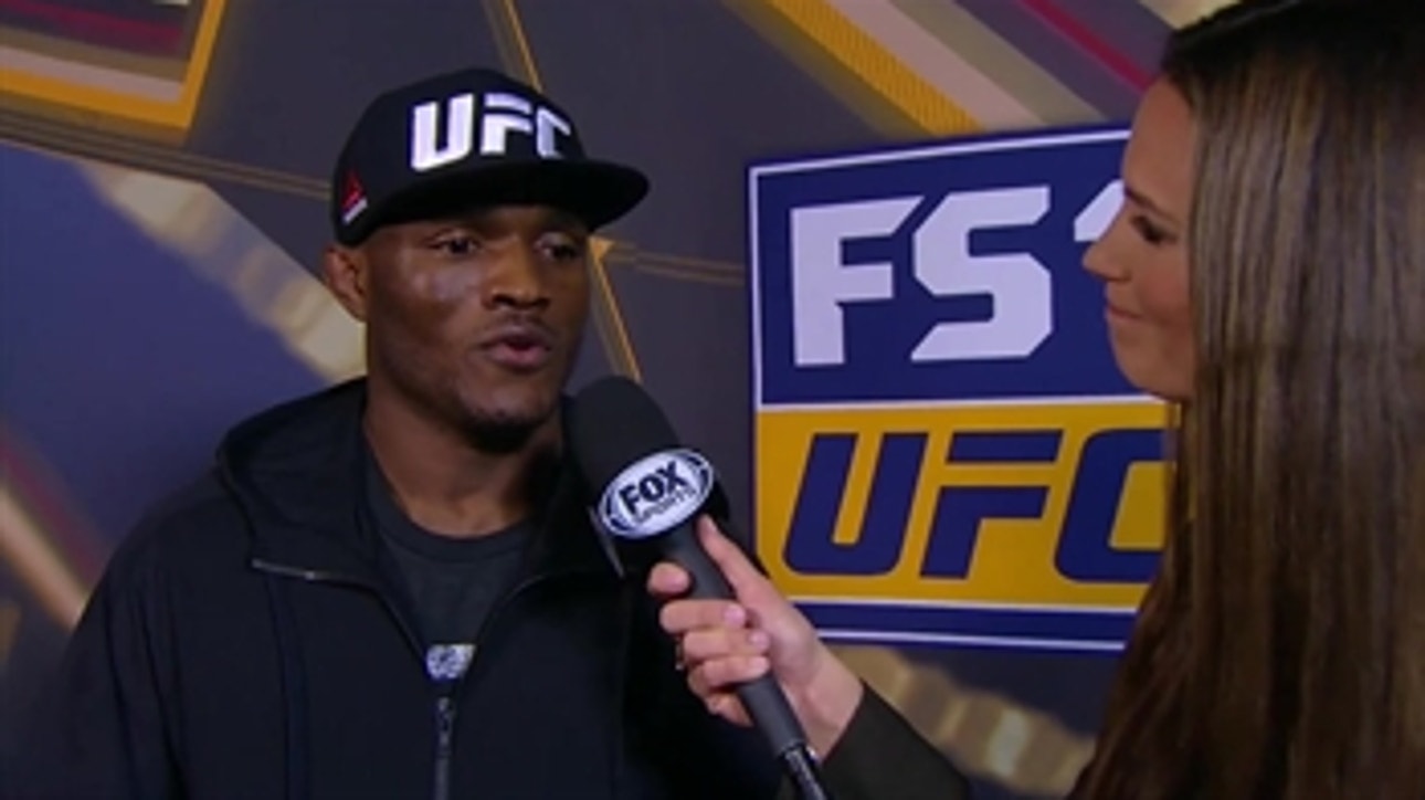 Kamaru Usman speaks after making weight | WEIGH-INS | INTERVIEW | TUF FINALE