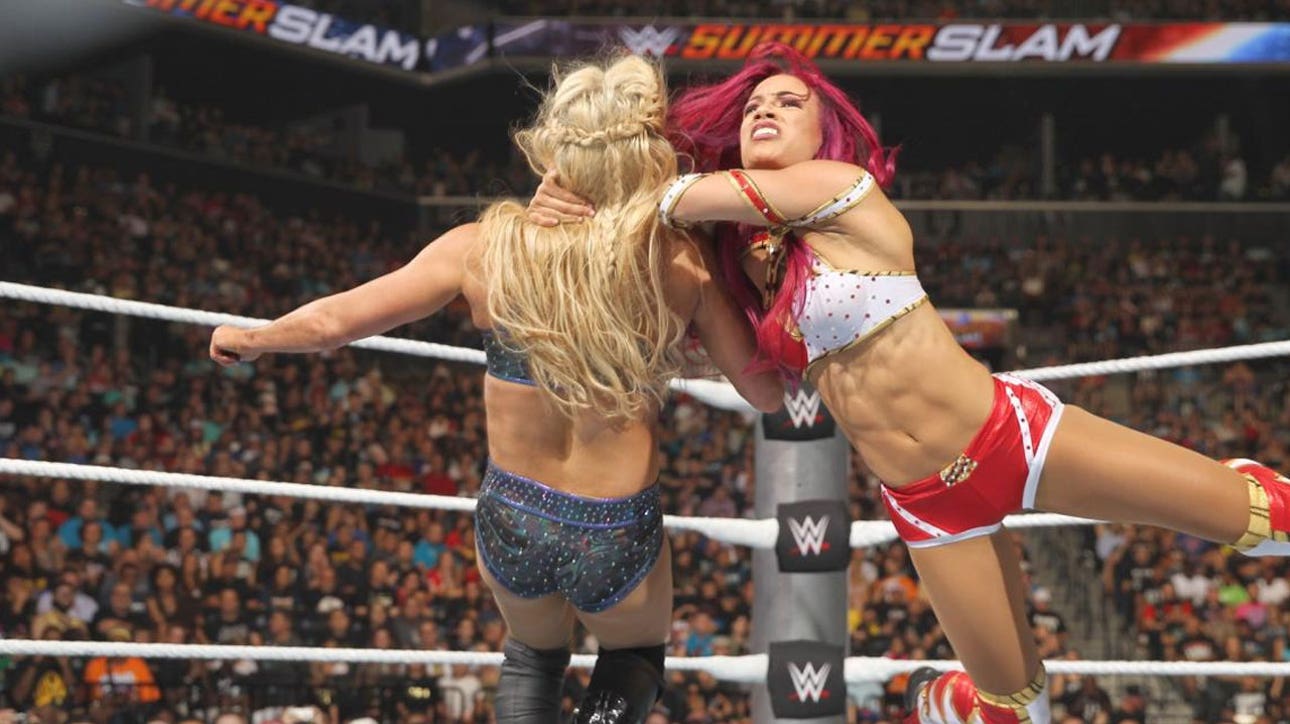 Charlotte Flair defeats Sasha Banks to claim WWE Women's Championship ' 2016 SUMMER SLAM