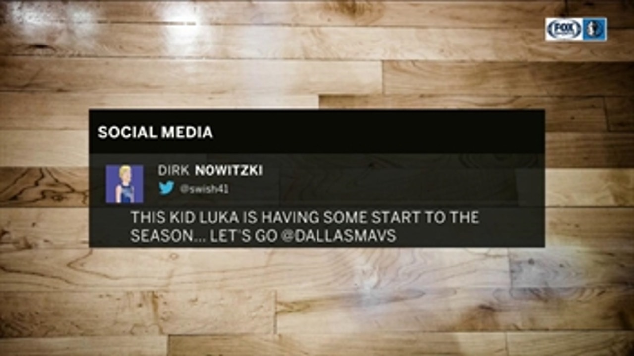 Dirk Shoutout For Luka ' Mavs Live