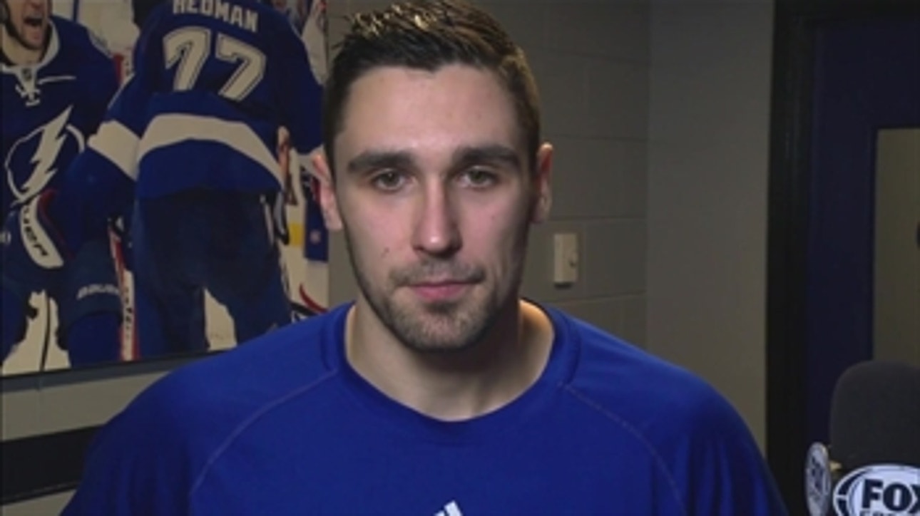 Cedric Paquette credits strong forecheck after Saturday's victory