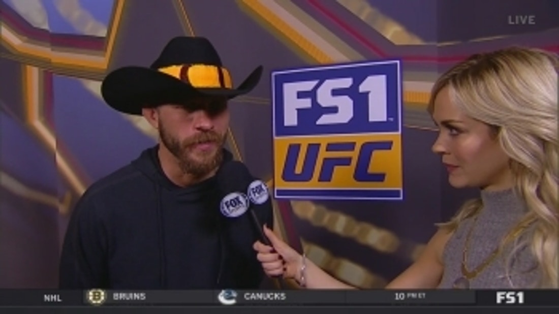 Donald 'Cowboy' Cerrone talks to Laura Sanko ' WEIGH-IN ' UFC FIGHT NIGHT