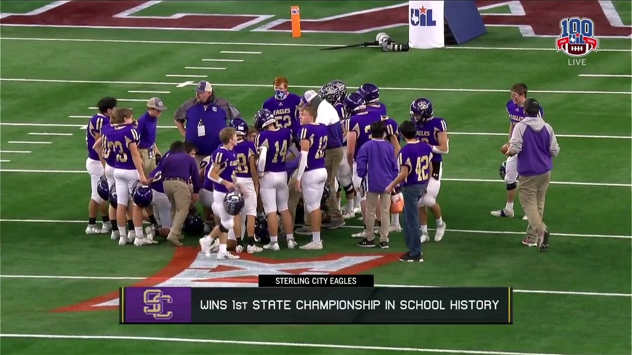 Sterling City Celebrates after 1A Division 1 Win ' UIL State Championship