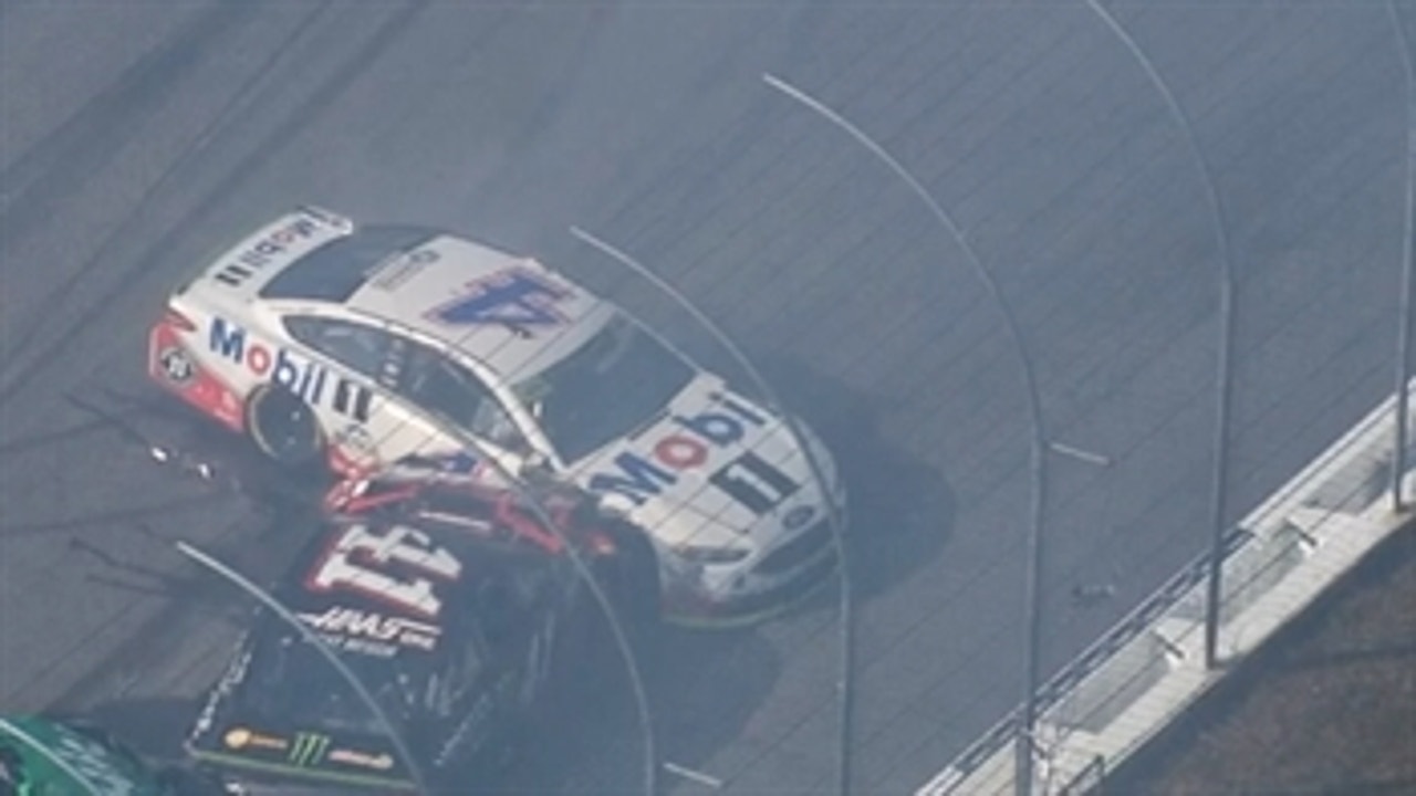 Breaking down the bizarre wreck that took out Kevin Harvick and Kurt Busch