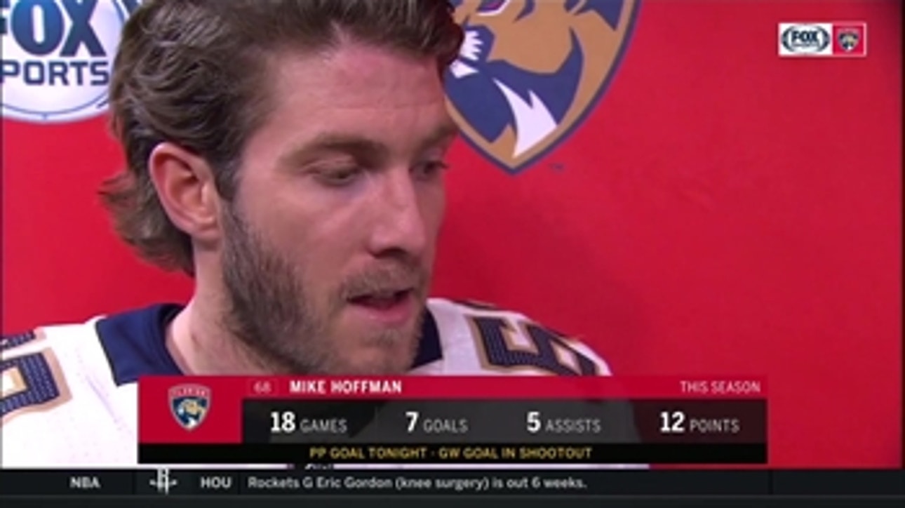 Mike Hoffman discusses Panthers' huge comeback win over Bruins