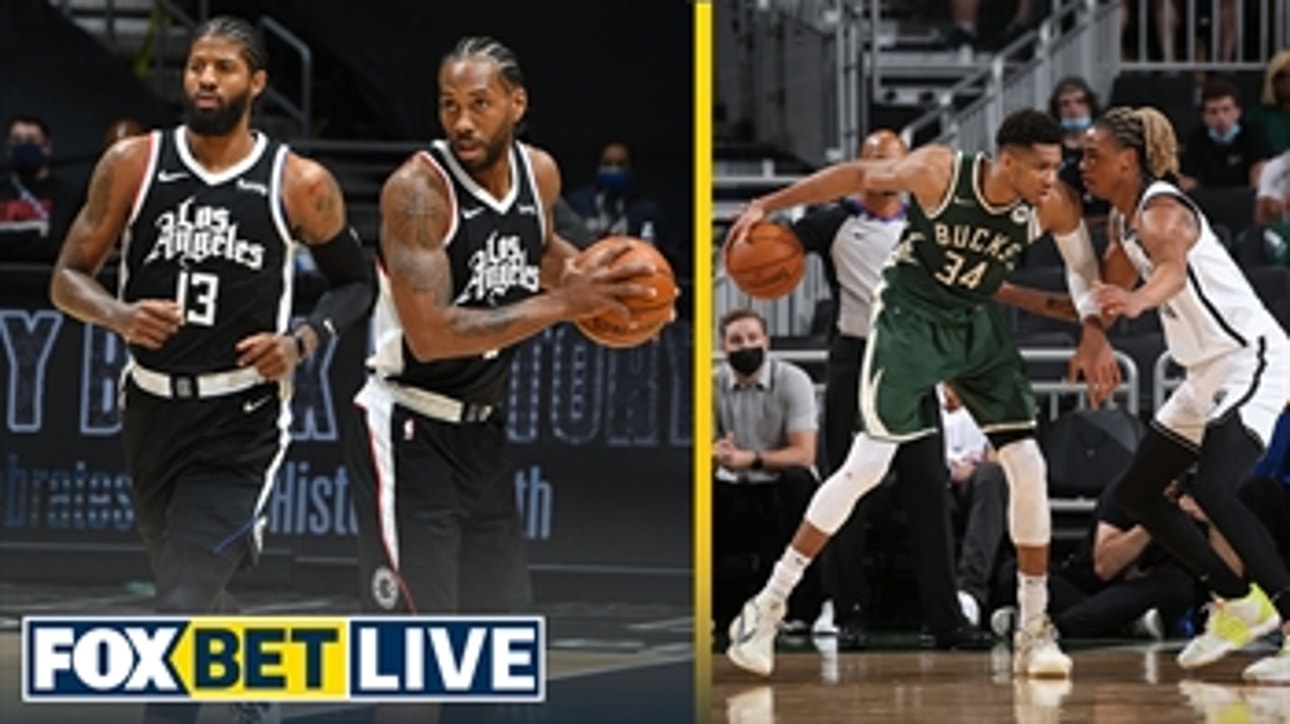Clippers or Bucks: Who has a better chance to win their series?  ' FOX BET LIVE