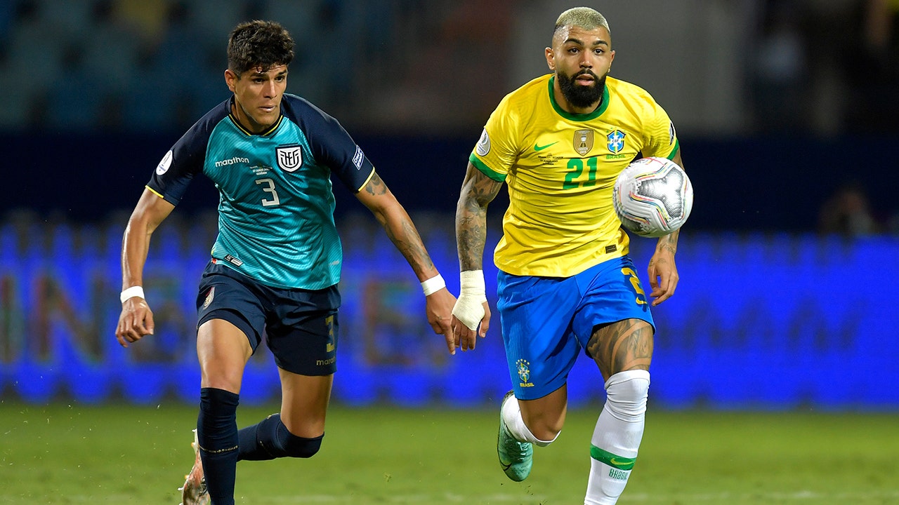 Brazil snaps 11-game win streak but move on to quarterfinals after 1-1 draw with Ecuador