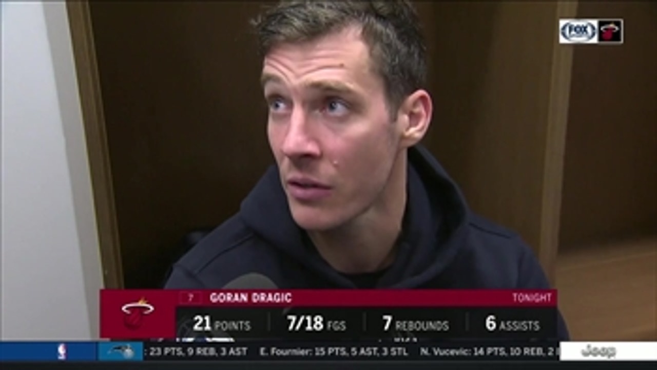 Goran Dragic discusses his pivotal late-game assist to Josh Richardson,  OT win over Pistons