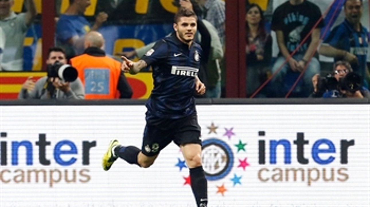 Icardi levels it for Inter Milan after converting penalty shot