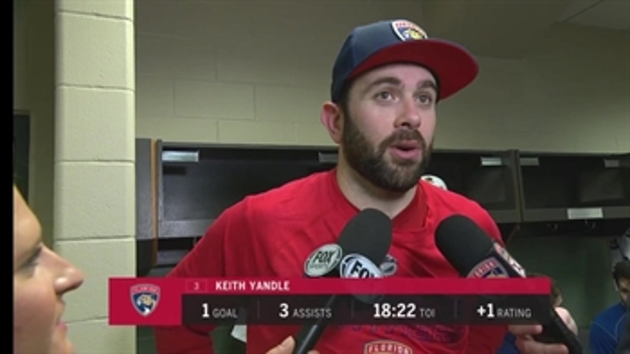 Keith Yandle talks Panthers' 5th straight win after his 4-point night