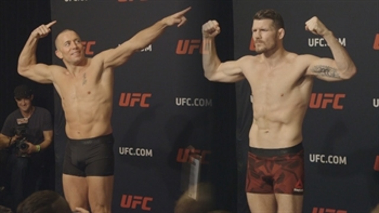 Michael Bisping and GSP had different reactions when making weight