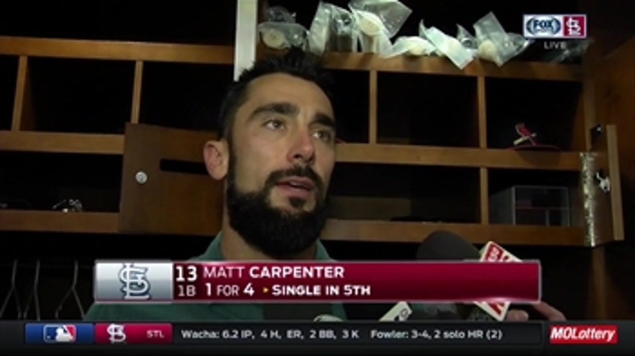 Carpenter on his big defensive play that helped Cards escape 'ugly inning'