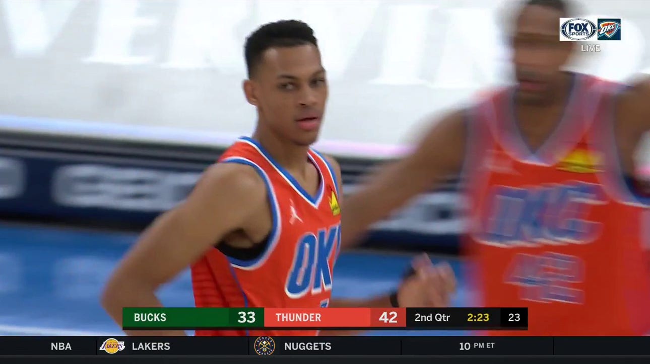 HIGHLIGHTS: Darius Bazley hits from behind the arc in the 2nd