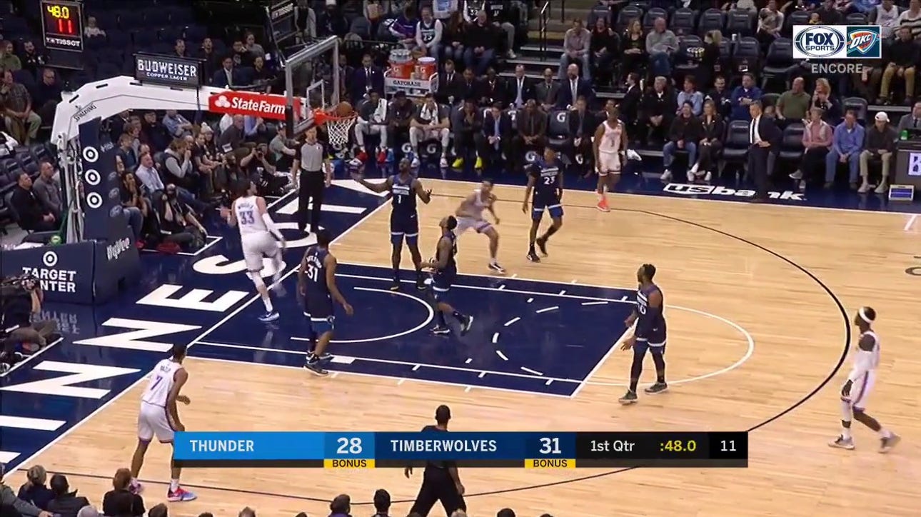 WATCH: Mike Muscala Drives to the Rim | Thunder ENCORE