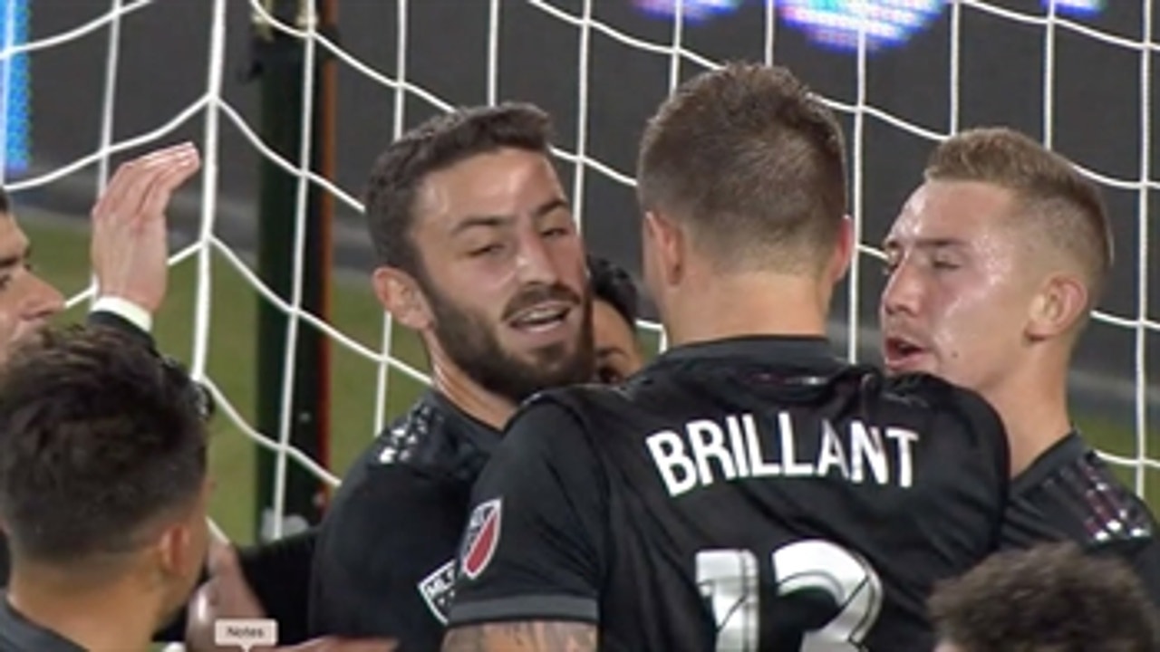 Frederic Brillant puts DC United up 1-0 over the Columbus Crew ' Audi 2018 MLS Cup Playoffs