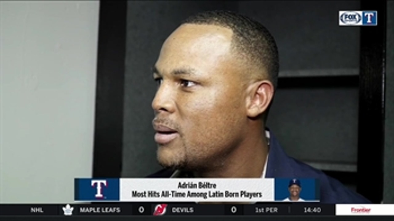 Beltre on setting latin player hit record: 'It means a lot...humbling'