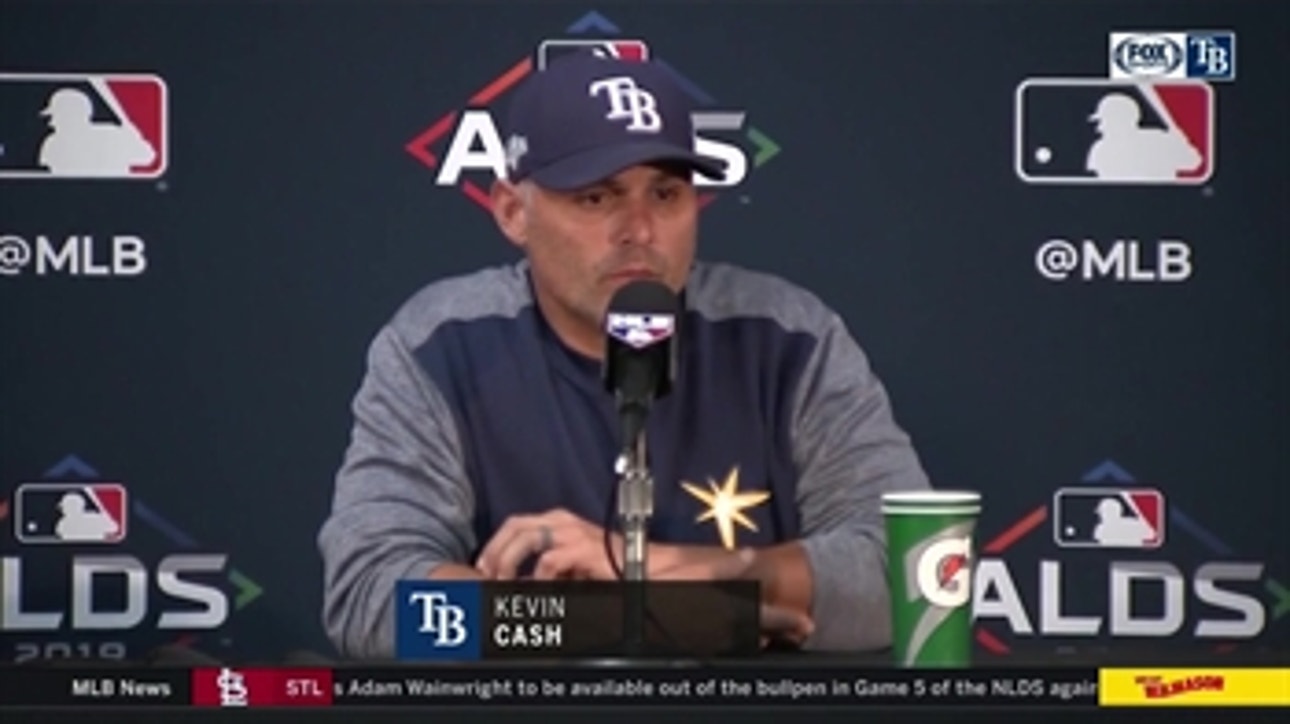 ALDS Game 4: Rays manager Kevin Cash on relay play, beating Verlander and Astros