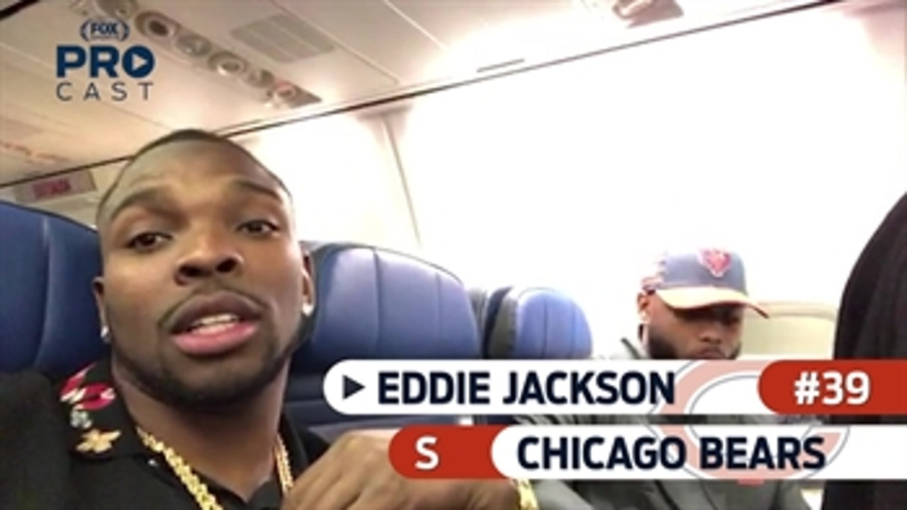 Bears safety Eddie Jackson takes you aboard the Chicago team plane after their road win over the Bills