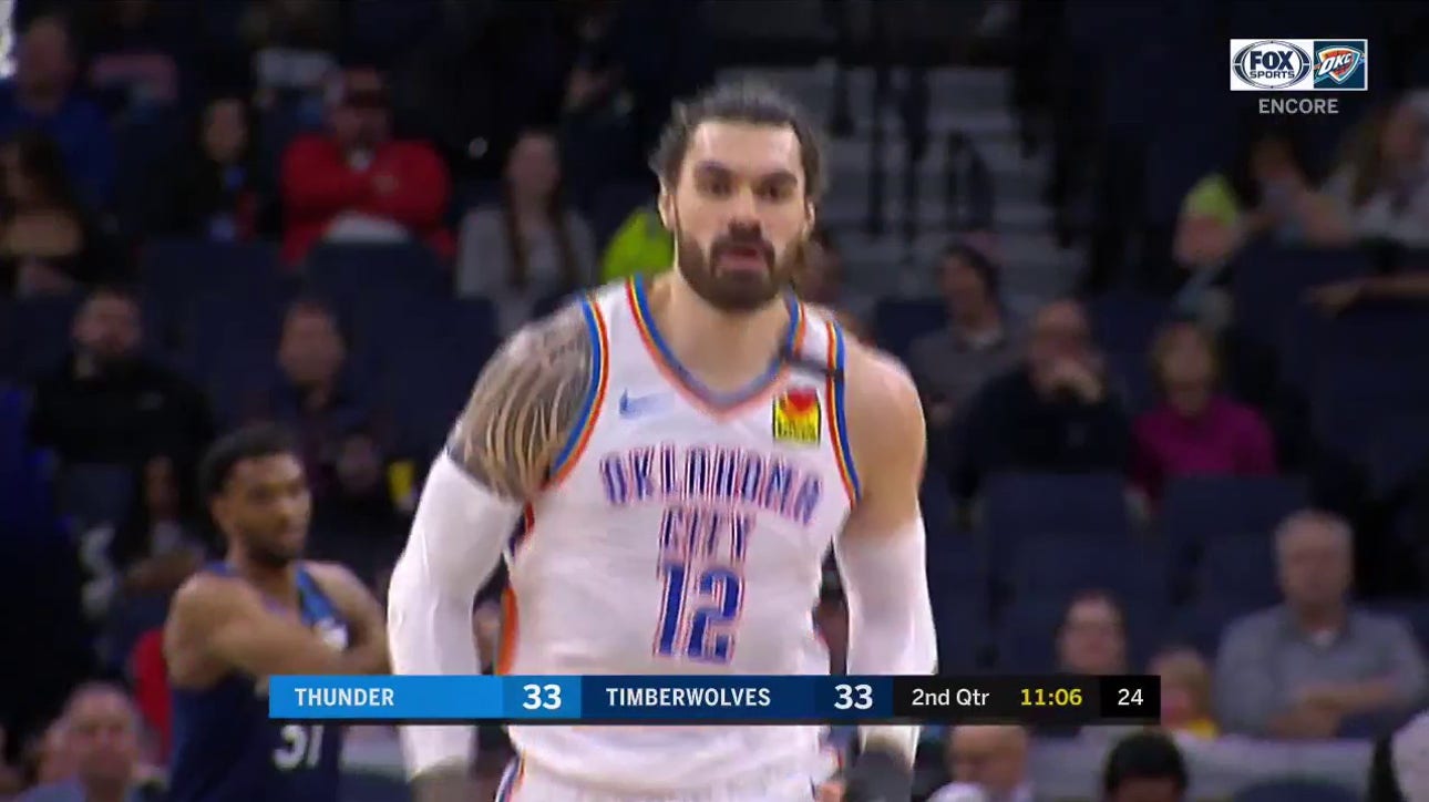 WATCH: Steven Adams Cleans up the Miss with the Putback ' Thunder ENCORE