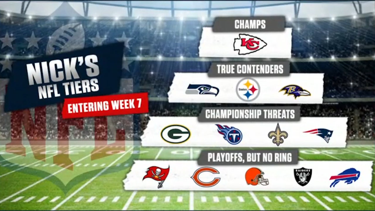 Nick Wright breaks down his NFL Tiers entering Week 7