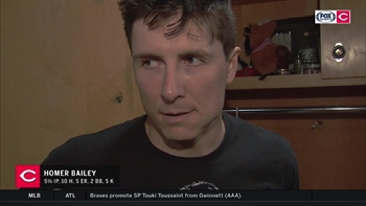 Homer Bailey finds some silver linings in tough outing vs. Indians