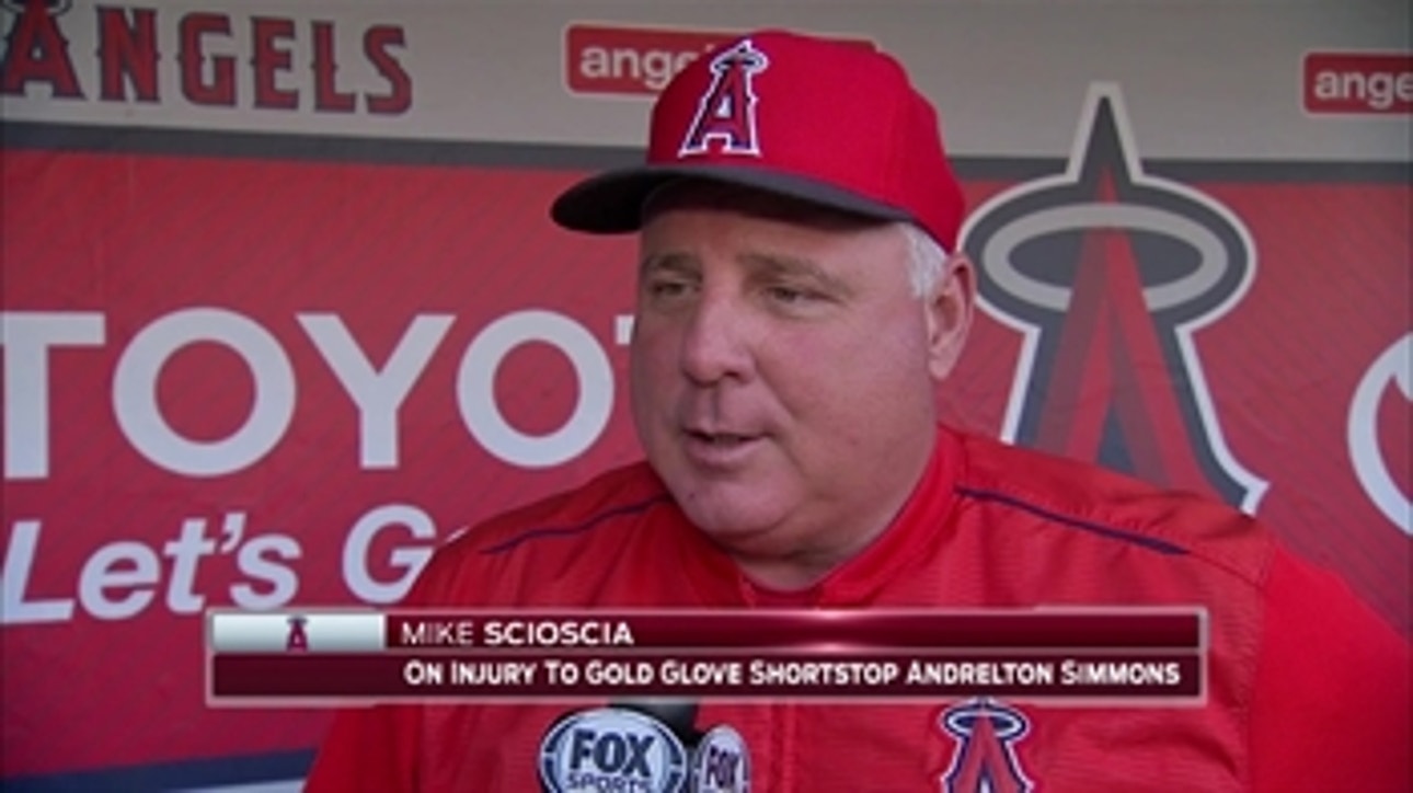 Mike Scioscia expects a 6-8 week recovery period for Andrelton Simmons