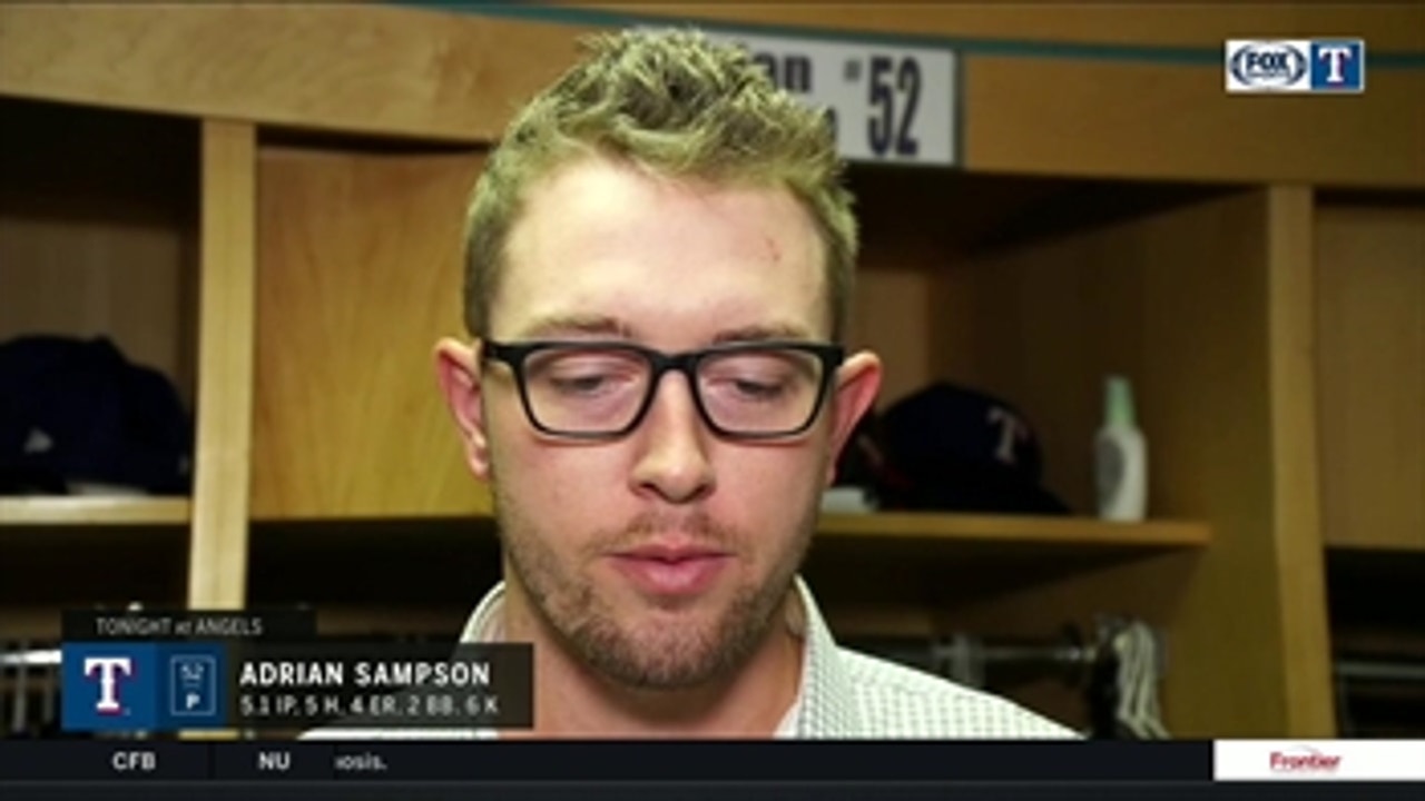 Adrian Sampson on Rangers tough 5-4 loss in extras