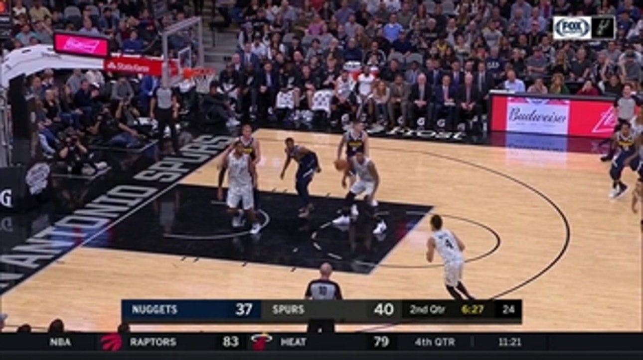 HIGHLIGHTS: LaMarcus Aldridge cleans up in the paint with the dunk