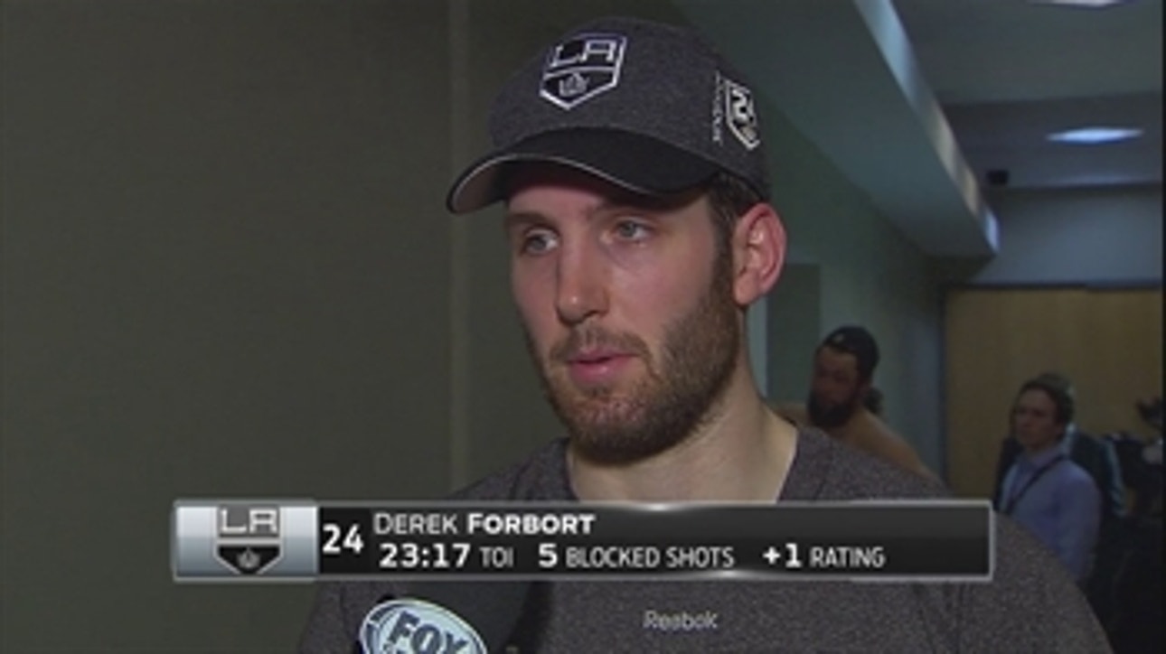Derek Forbort: 'Let them back into the game but had a huge penalty kill'