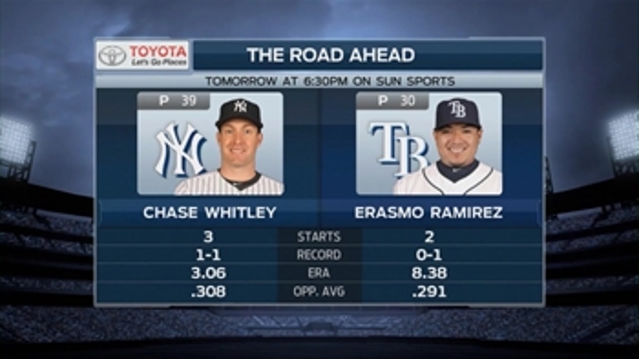 Rays, Ramirez eye series win  vs. Yankees