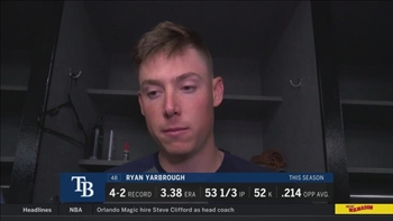 Ryan Yarbrough frustrated by allowing 2 late HRs