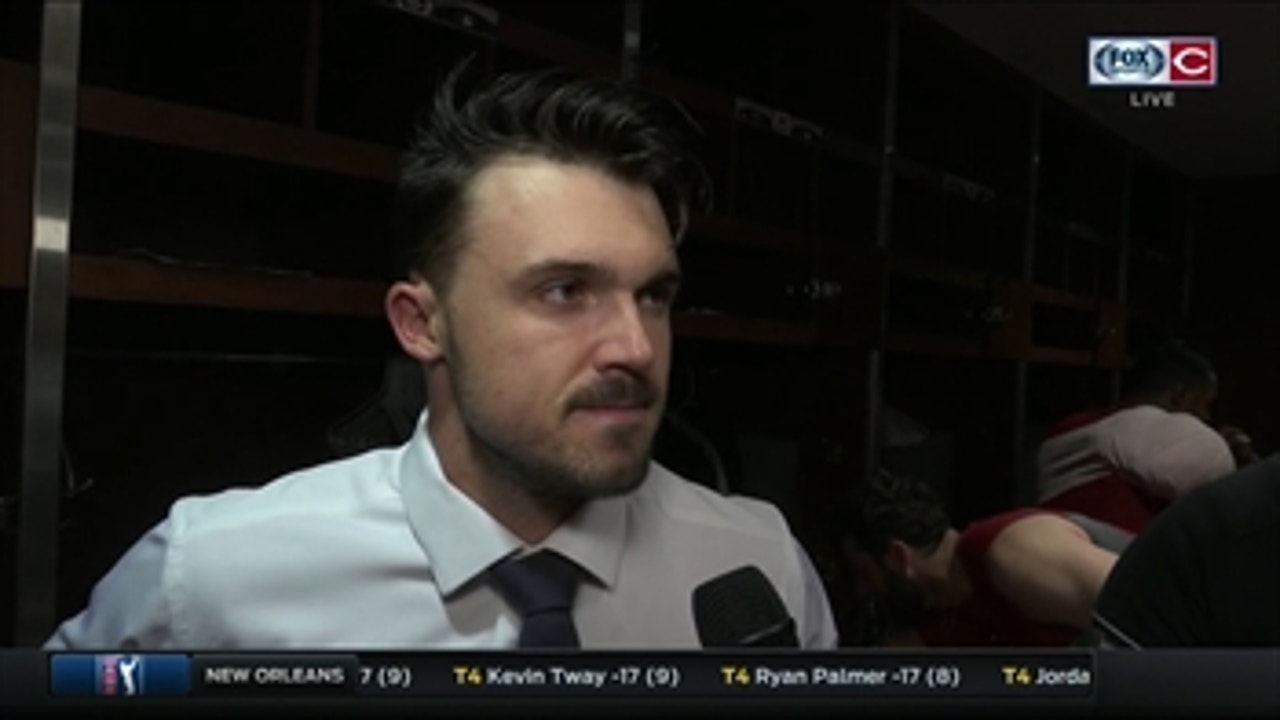 Adam Duvall comments on career ties to Mike Leake, successful afternoon in St. Louis