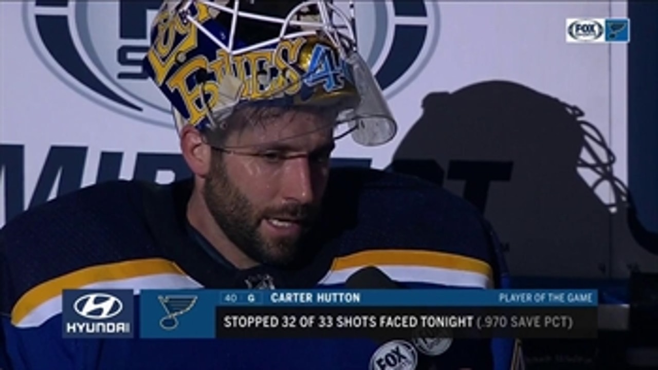 Carter Hutton on recent success: 'I just try to keep competing'