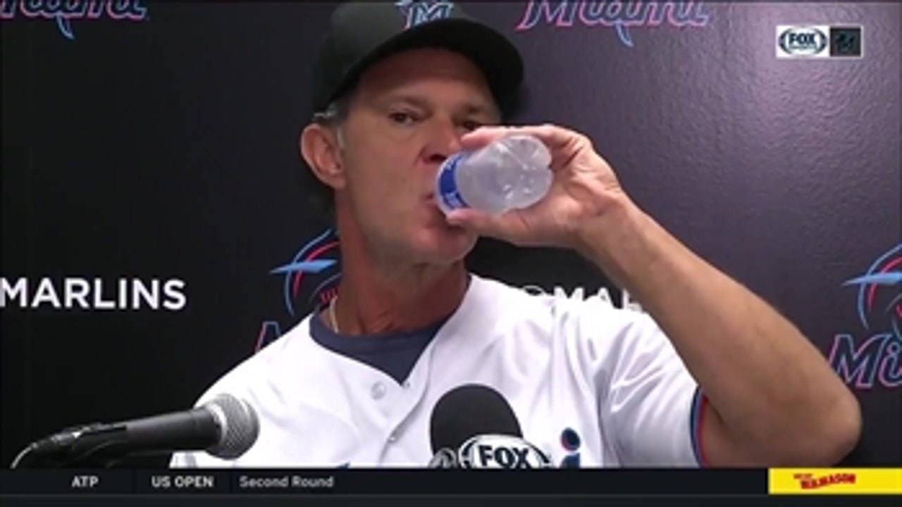 Don Mattingly recaps Marlins' loss to Reds, talks about Reds' hitters