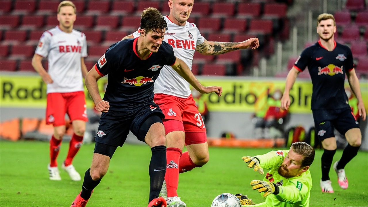 Leipzig overpowers Köln, 4-2, hops into third place in the Bundesliga table
